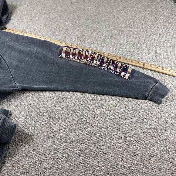 Hot Leathers Panama City Motorcycle Rally 2016 Fleece Jacket Gray Men’s Size XL - Picture 5 of 7